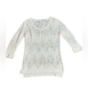 Pink Rose Womens Ivory Crop Sweater - Size S‎